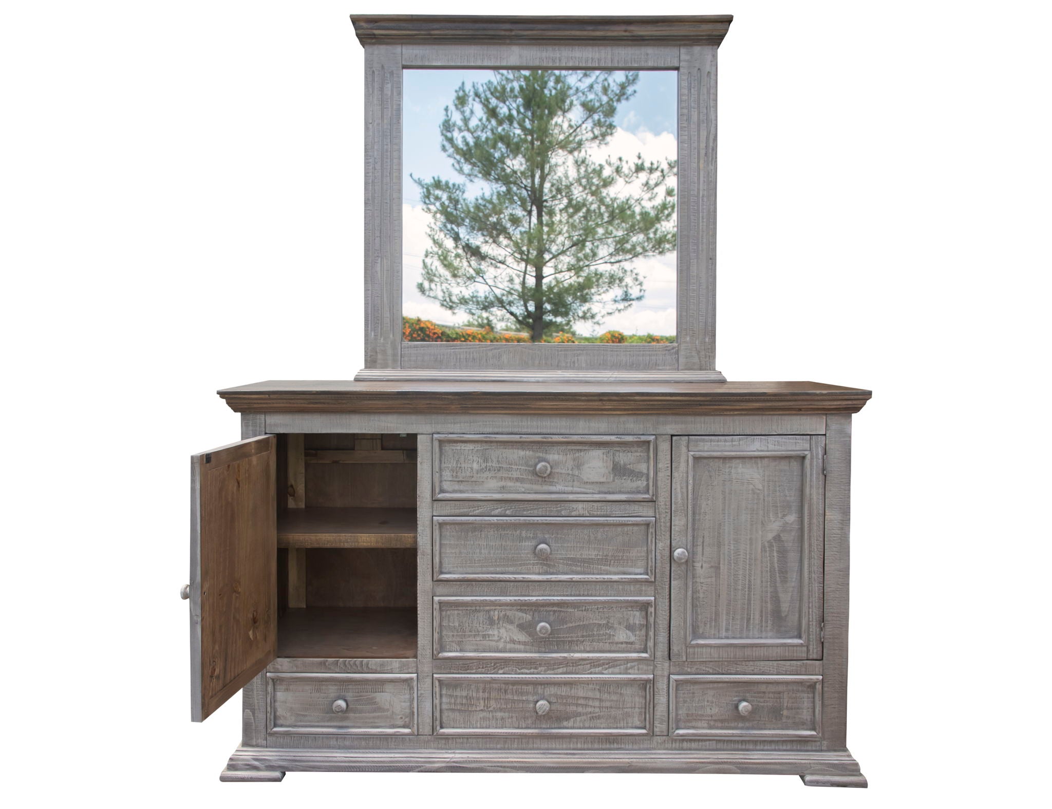 Catalina Dresser Weathered Gray Furniture Warehouse Ohio