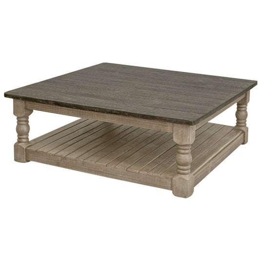 Natural Stone - Cocktail Table - Taupe Brown