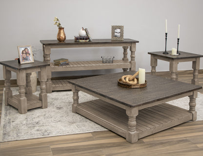 Natural Stone - Sofa Table - Taupe Brown