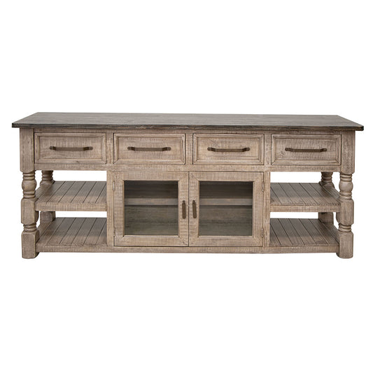 Natural Stone - TV Stand - Taupe Brown