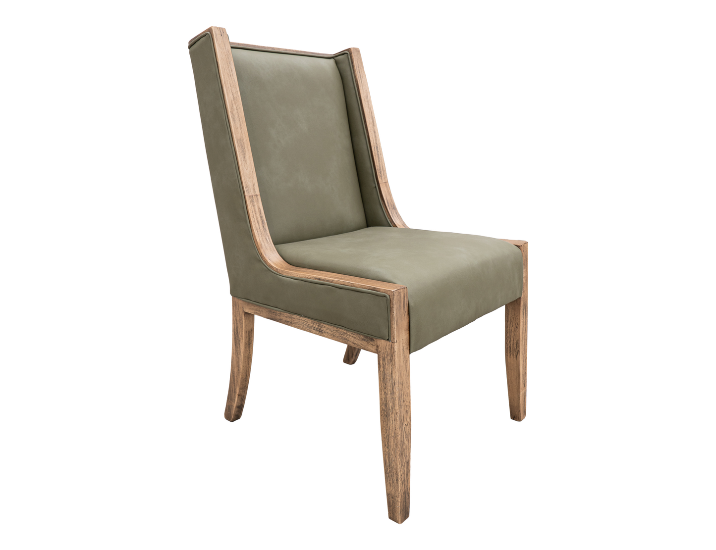Balam - Upholstered Chair (Set of 2) - Brown / Green