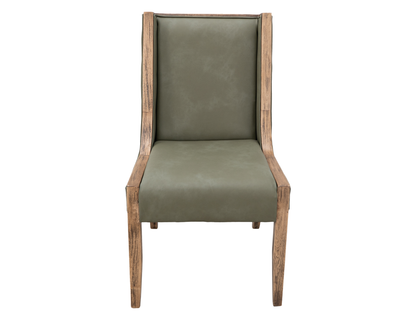Balam - Upholstered Chair (Set of 2) - Brown / Green