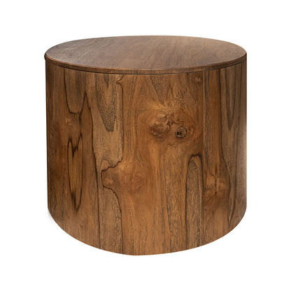 Balam - End Table - Almond / Barrel Brown