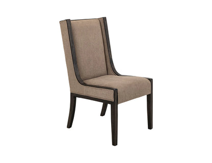 Black Balam - Upholstered Chair (Set of 2) - Oil Black / Light Brown