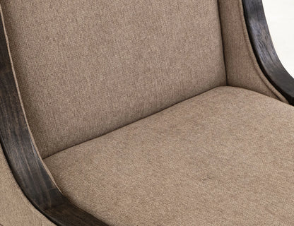 Black Balam - Upholstered Chair (Set of 2) - Oil Black / Light Brown