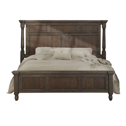 Tornado - Queen Bed - Dark Brown