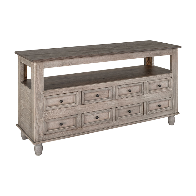 Tornado - Sofa Table - Ivory / Brown