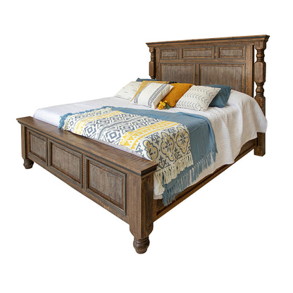 Stone Brown - Queen Bed - Dark Brown