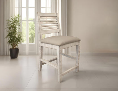 Stone - Barstool - Antiqued Ivory