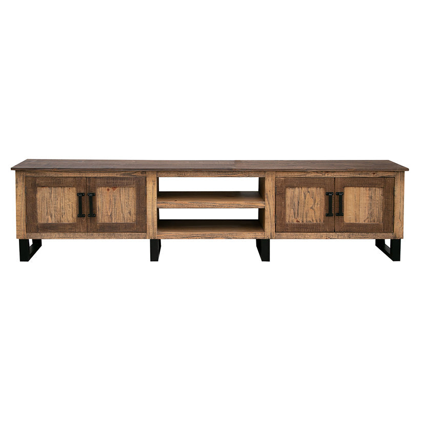 Olivo - 93" TV Stand - Natural Brown