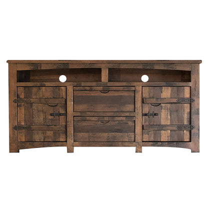 Mezcal - 70" TV Stand With 2 Drawer / 2 Shelves - Deep Brown