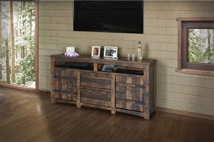 Mezcal - 70" TV Stand With 2 Drawer / 2 Shelves - Deep Brown