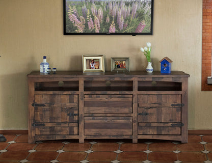 Mezcal - 80" TV Stand With 2 Drawer / 3 Shelves - Deep Brown