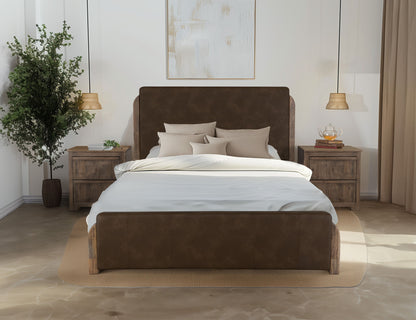 Xel-Ha - Queen Bed - Dark Brown