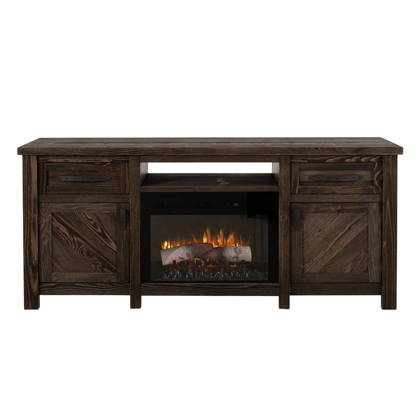 Dutton - Electric Fireplace - Rookwood Brown