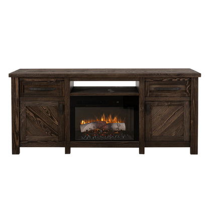Dutton - Electric Fireplace - Rookwood Brown
