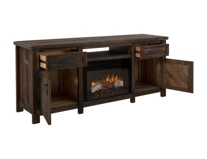 Dutton - TV Stand For Electric Fireplace - Rookwood Brown