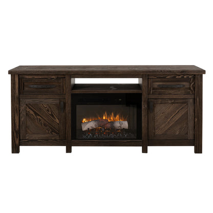 Dutton - TV Stand For Electric Fireplace - Rookwood Brown