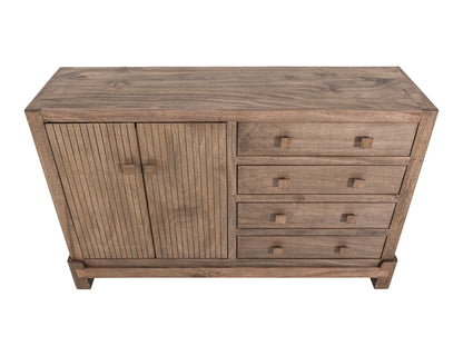 Atenas - Console With 4 Drawer And 2 Doors - Brown