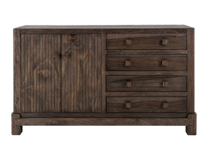 Dark Atenas - Console With 4 Drawer And 2 Doors - Brown