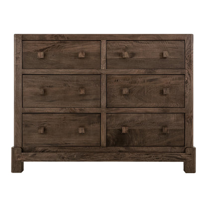 Dark Atenas - 6-Drawer Dresser - Brown