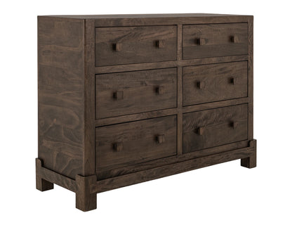Dark Atenas - 6-Drawer Dresser - Brown