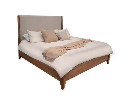 Parota Nova - Queen Platform Bed - Brown Cappuccino