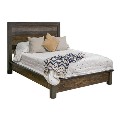 Blacksmith - Full Platform Bed - Truffle Brown / Oil Black