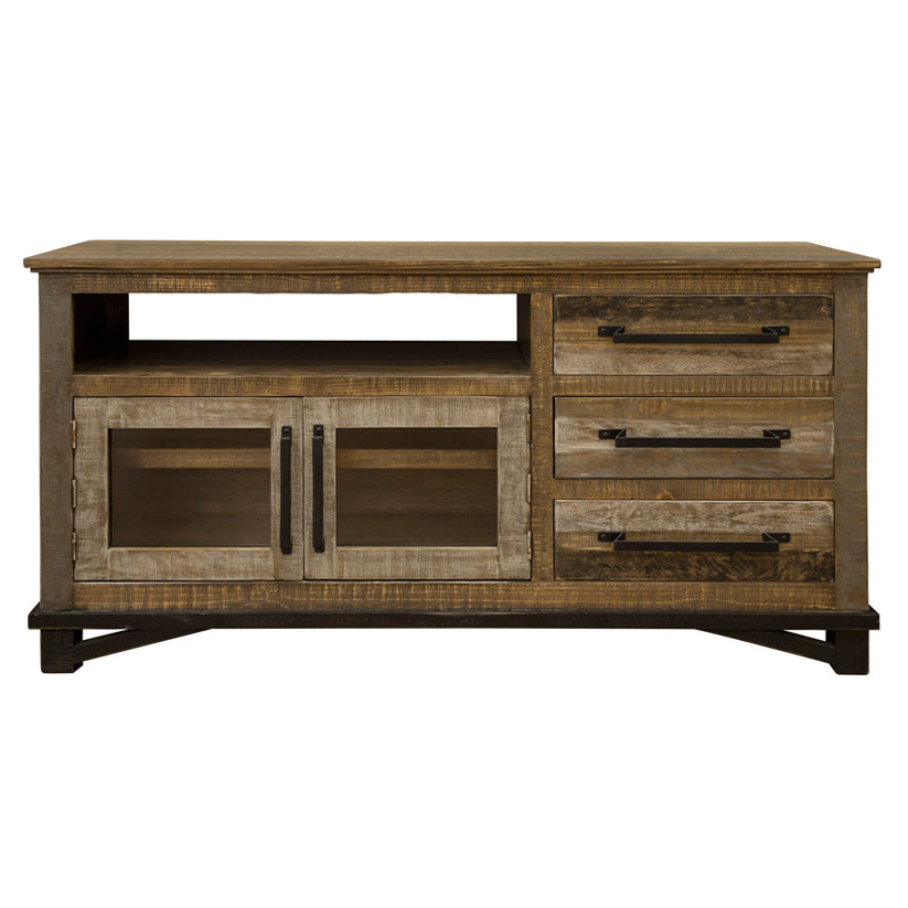 Loft Brown - 60” Buffet With 3 Drawer / 2 Doors - Two Tone Gray / Brown