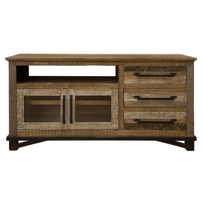 Loft Brown - 60” Buffet With 3 Drawer / 2 Doors - Two Tone Gray / Brown