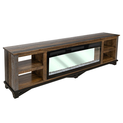 Loft Brown - Electric Fireplace - Dark Brown
