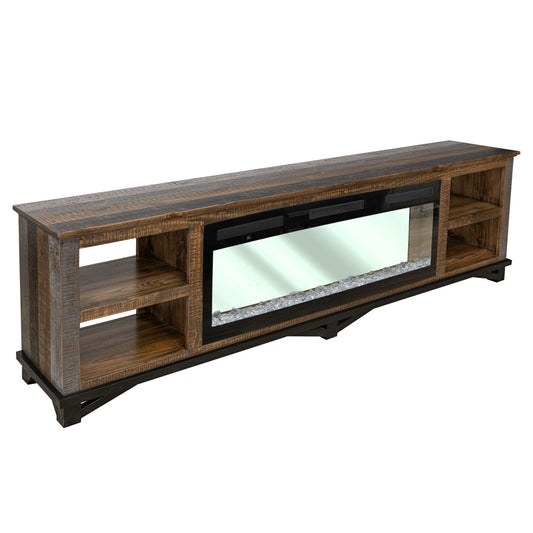 Loft Brown - Electric Fireplace - Dark Brown