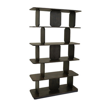 Mezquite - 5 Shelves Bookcase - Oil Black