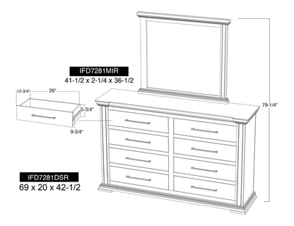 Tower - Dresser - Mink Gray