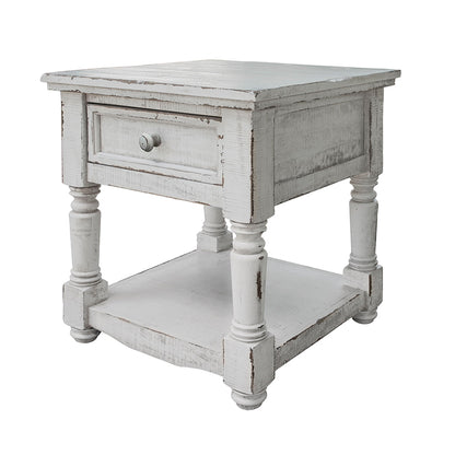 Aruba - End Table - Antique White