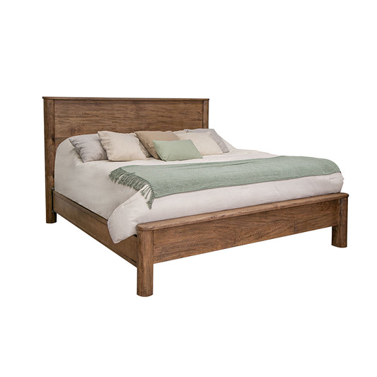 Olimpia - Queen Platform Bed - Tequila / Towny Brown