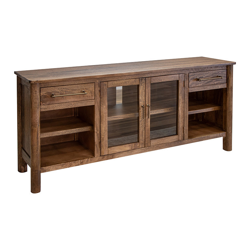 Olimpia - TV Stand With 2 Drawers & 2 Doors - Towny Brown