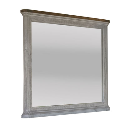 Luna Gray - Mirror - Weathered Gray / Brown