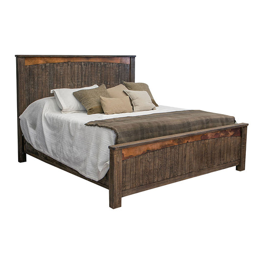 Blackburn - Queen Platform Bed - Black / Copper