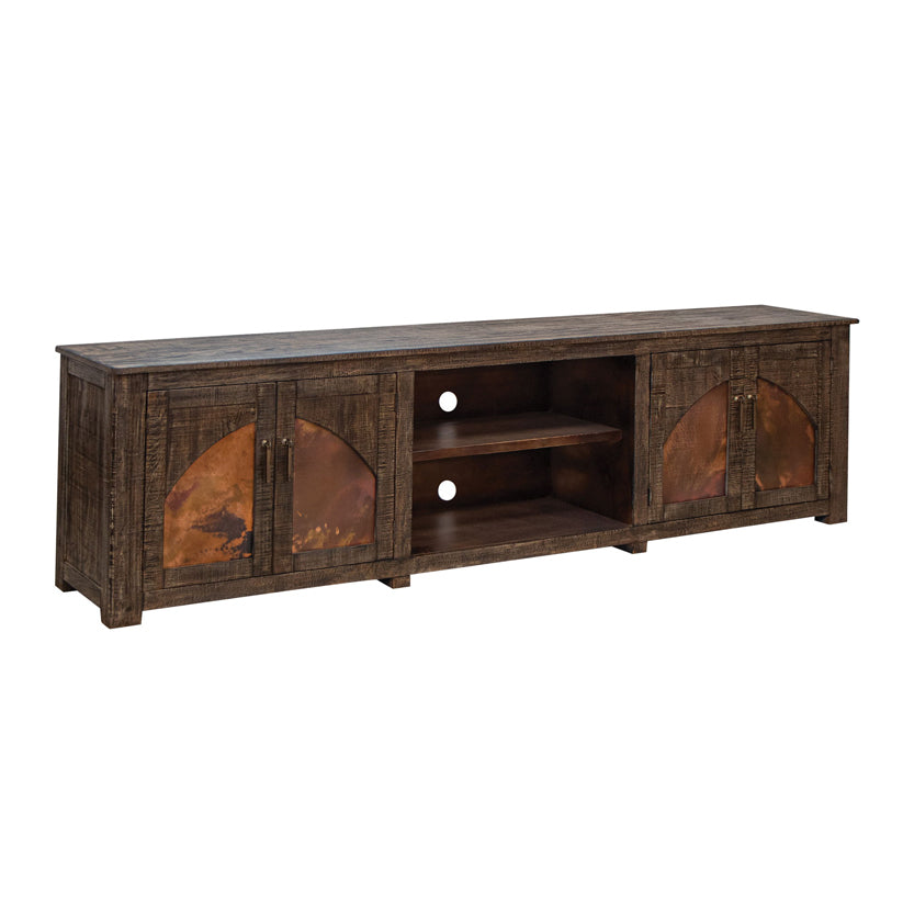 Blackburn - TV Stand - Charred Brown