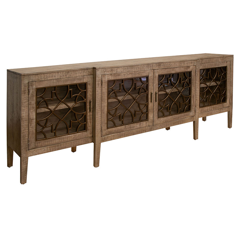 Mandala - Console 4 Doors - Brown