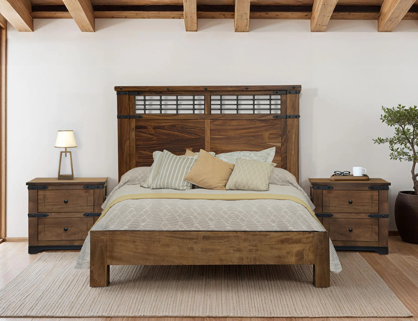 Parota - California King Bed - Dark Brown