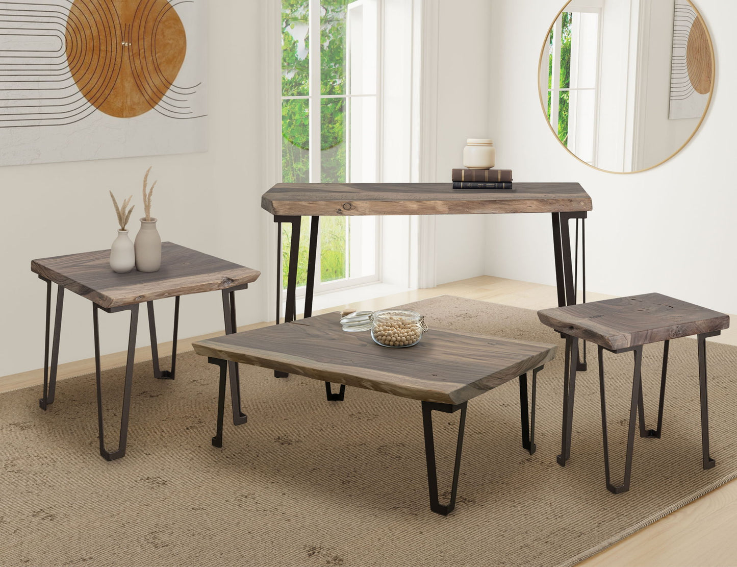 Natural Parota - Rectangular Cocktail Table - Brown