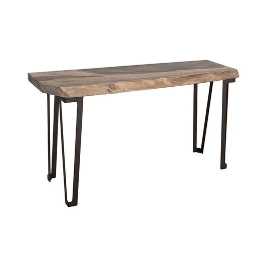 Natural Parota - Rectangular Sofa Table - Brown