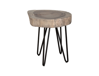 Natural Parota - Chairside Table - Brown