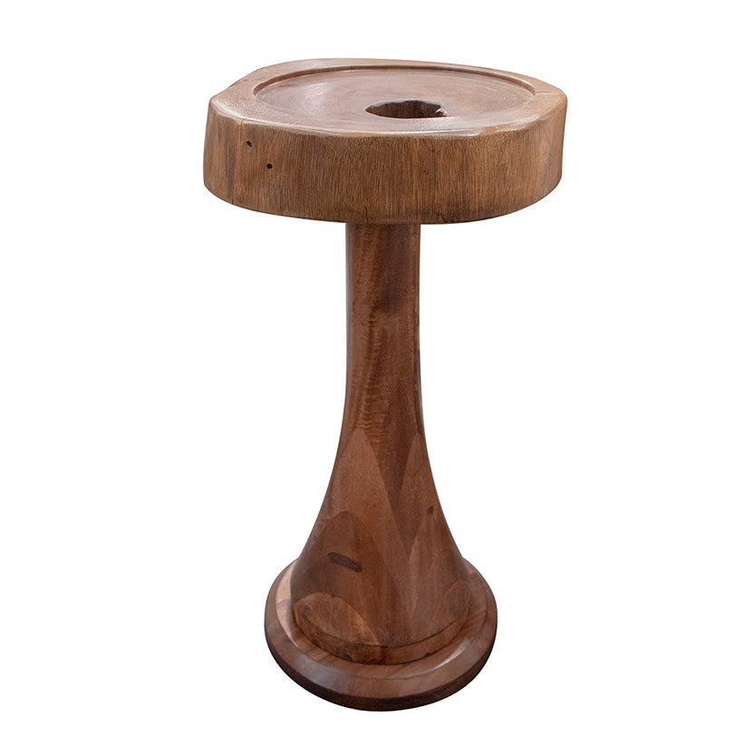 Vivo - Martini Table With Wooden Base - Natural Two Tone