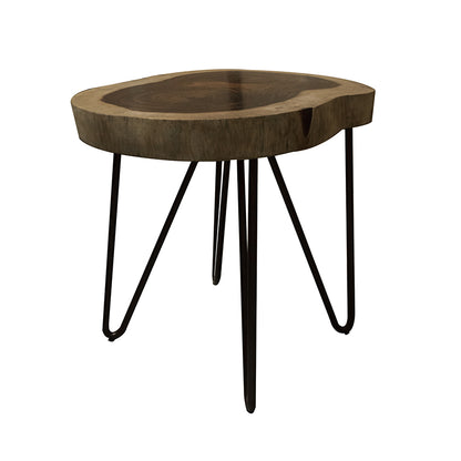 Vivo - Chairside Table - Natural Two Tone