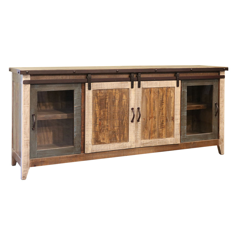 Antique - 80" TV Stand / Console - Multicolor