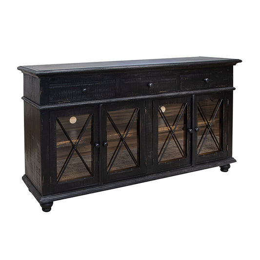 Vintage - Console / TV Stand - Antiqued Black