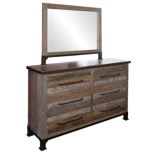 Antique Gray - Dresser - Gray / Brown